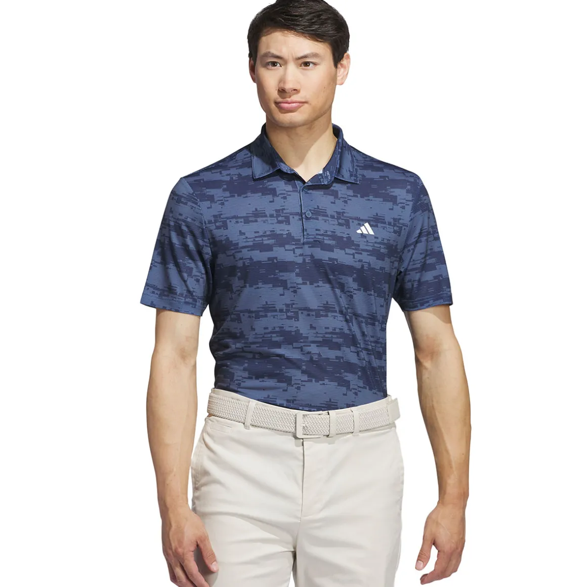 adidas Golf Ultimate365 HEAT.RDY Stripe Golf Polo Shirt