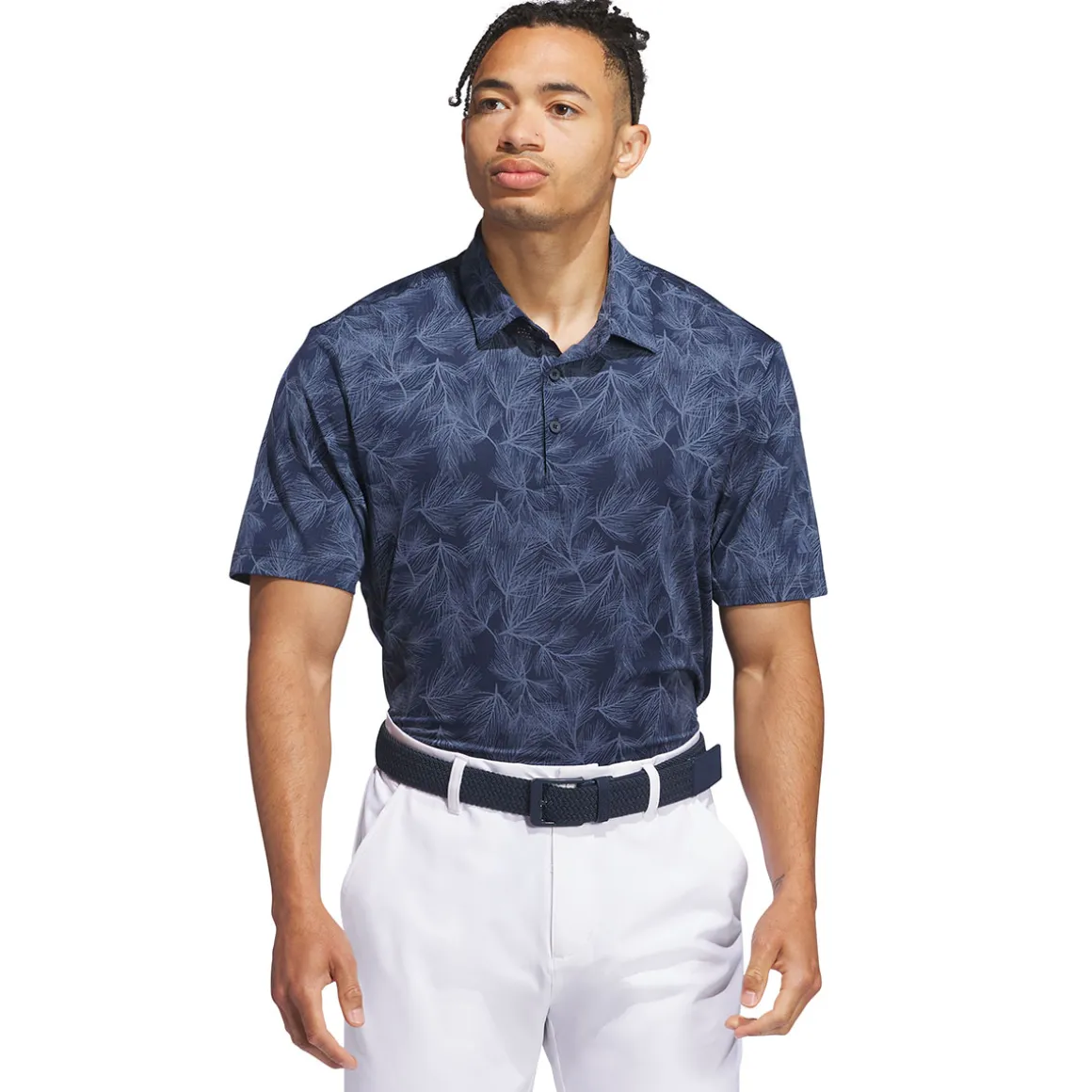 adidas Golf Ultimate365 Mesh Print Golf Polo Shirt
