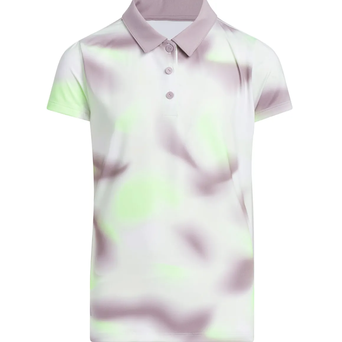 adidas Junior Girls Ultimate All-Over Print Golf Polo Shirt