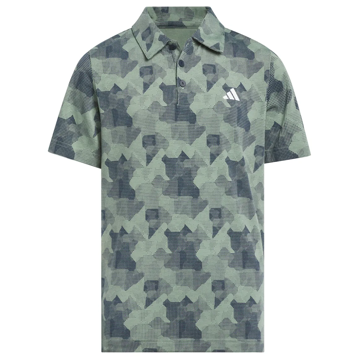 adidas Junior Printed Scripted Golf Polo Shirt