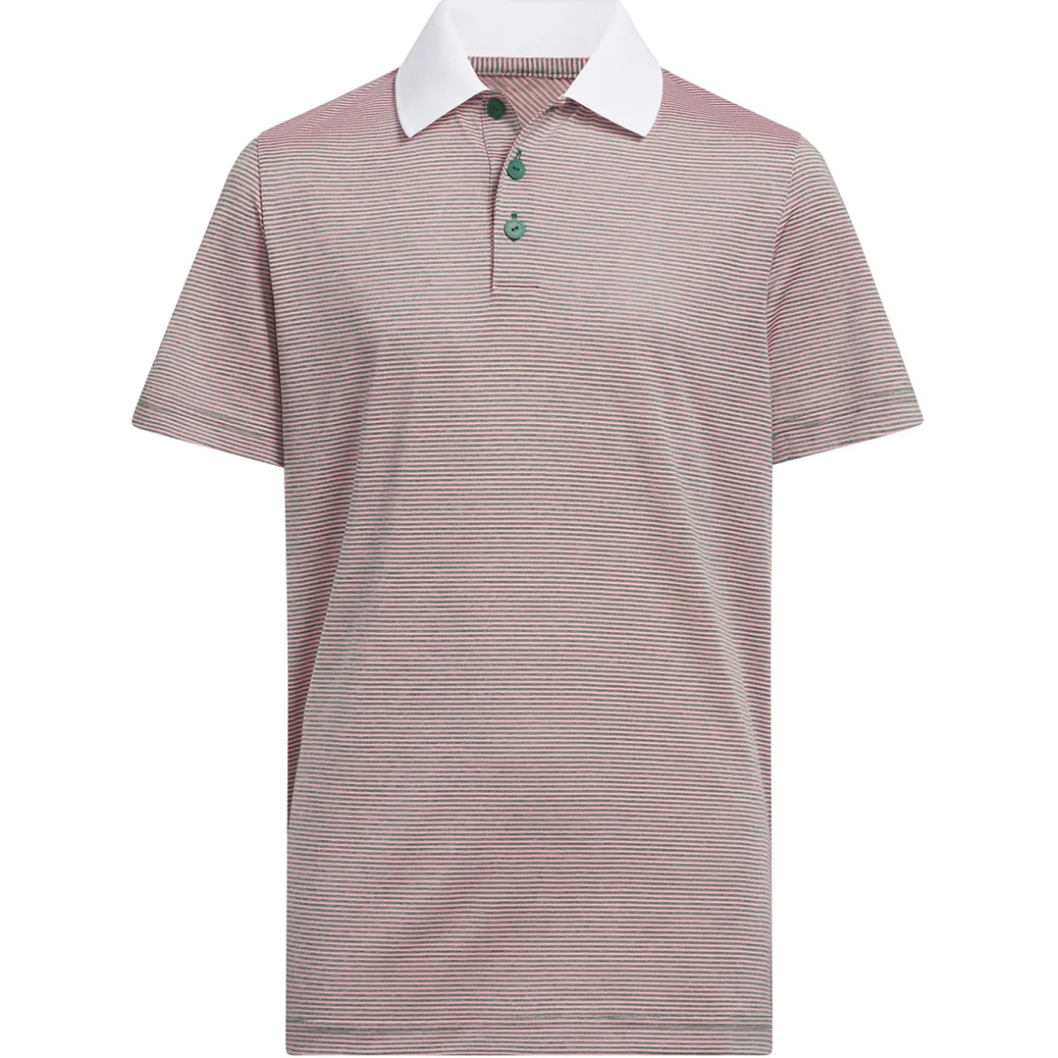 adidas Junior Striped Golf Polo Shirt