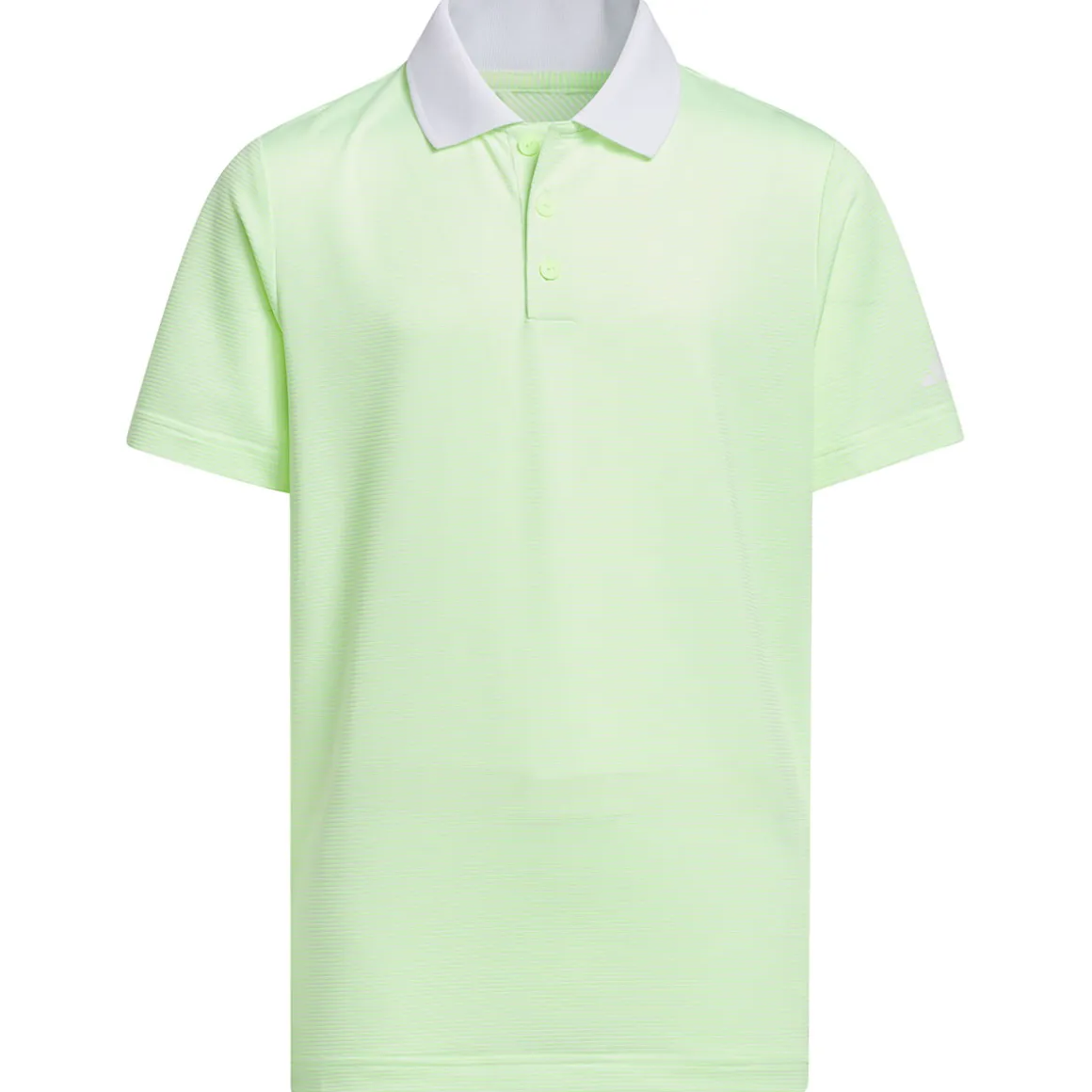 adidas Junior Striped Golf Polo Shirt