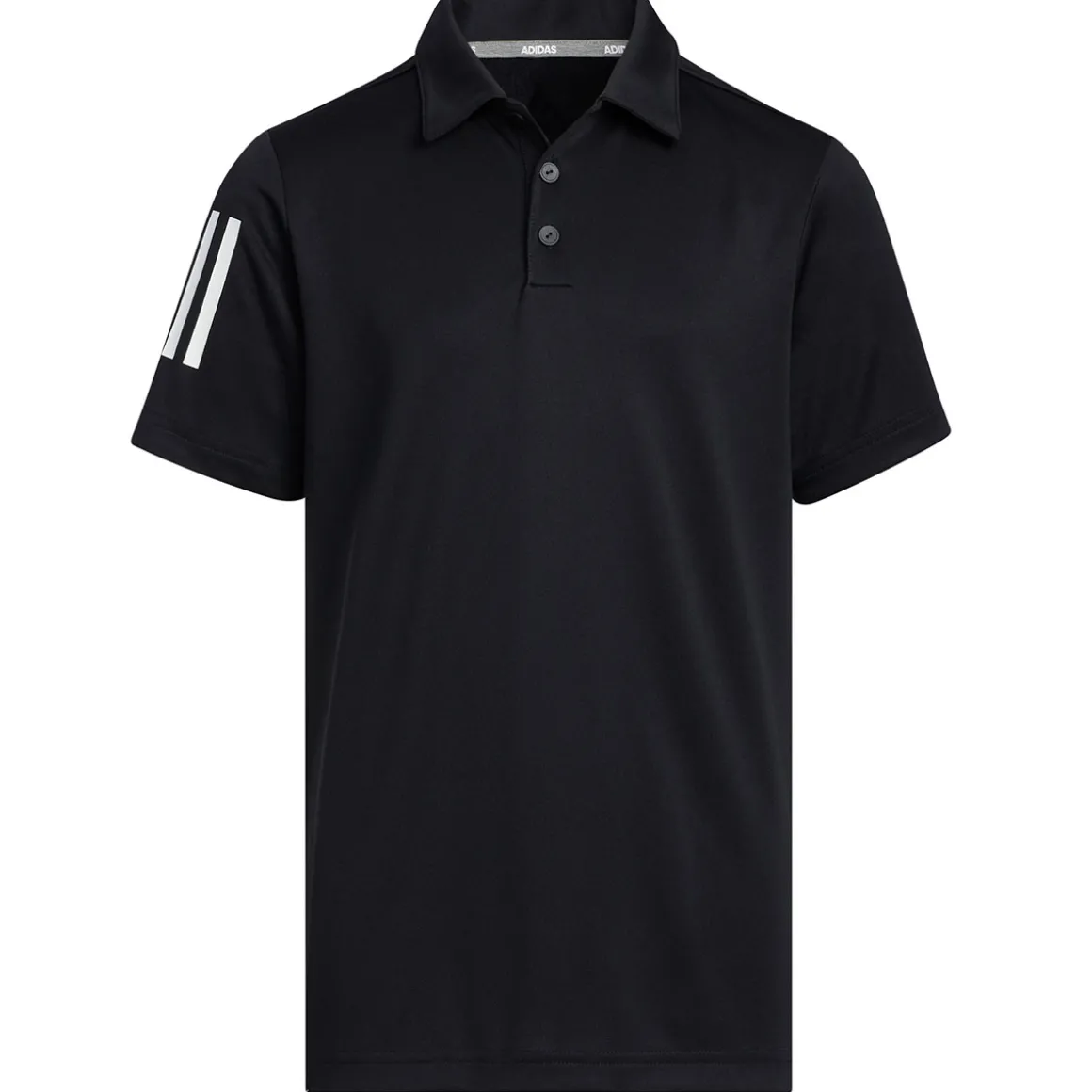 adidas Junior Three Stripe Stretch Golf Polo Shirt
