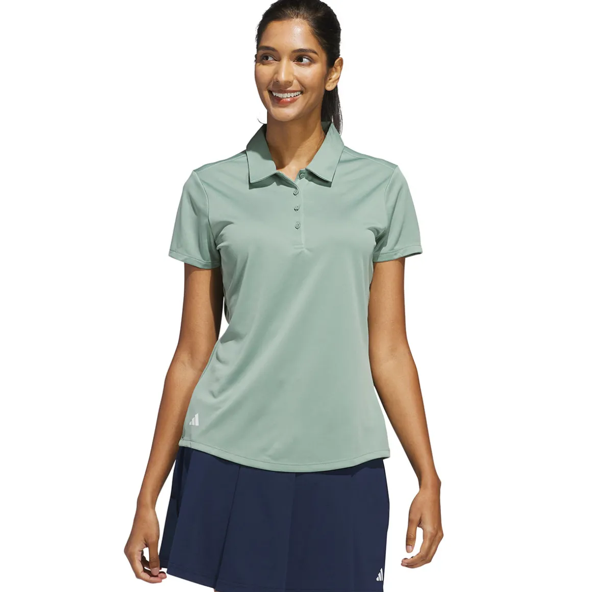 adidas Ladies Solid Performance Golf Polo Shirt