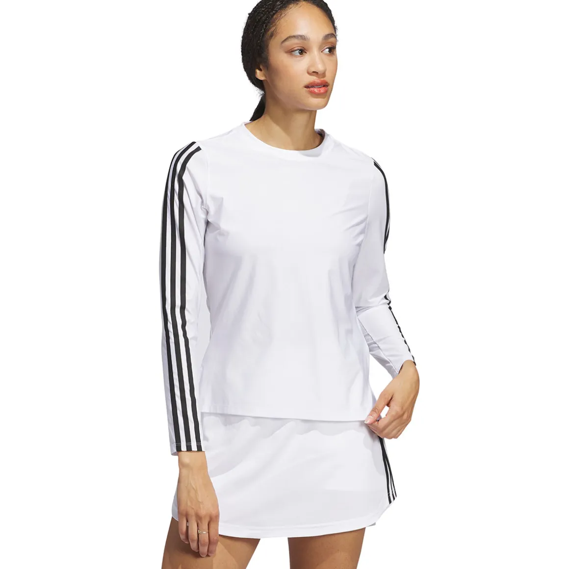 Adidas Ladies Ultimate365 TWISTKNIT Long Sleeve Crew Golf T-Shirt