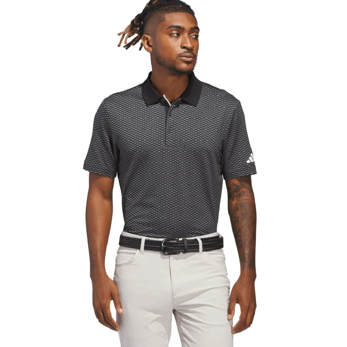 adidas Men's Beyond the Course Textured Golf Polo Shirt