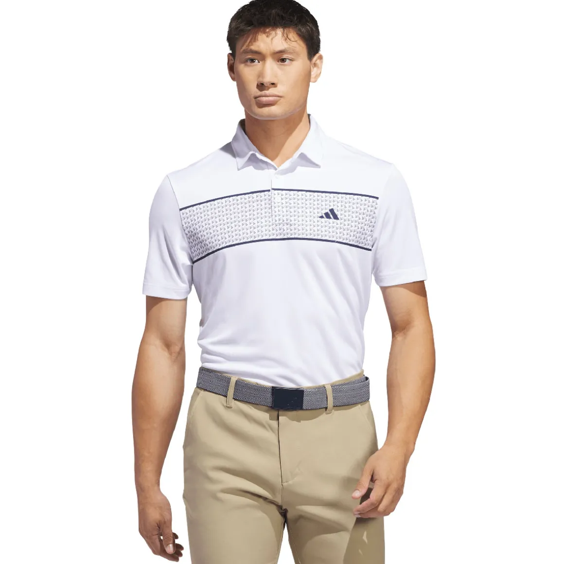 adidas Men's Core Chest Stripe Golf Polo Shirt