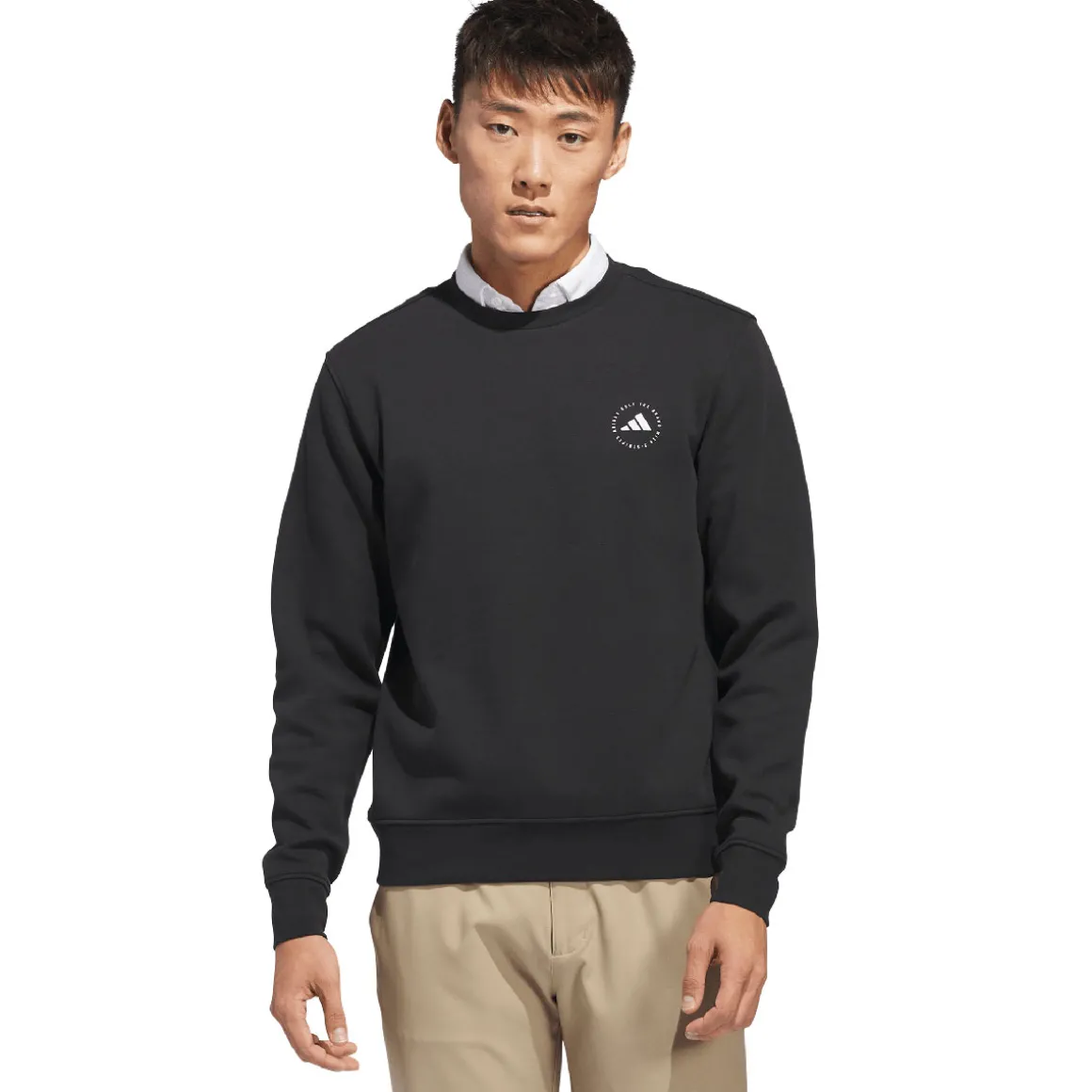 adidas Men's Core Crew Neck Golf Sweater