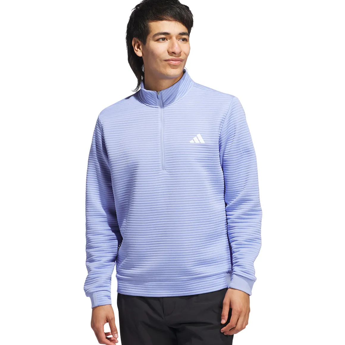 adidas_mens_dwr_textured__10.webp adidas Men's DWR Textured Quarter Zip Golf Mid Layer
