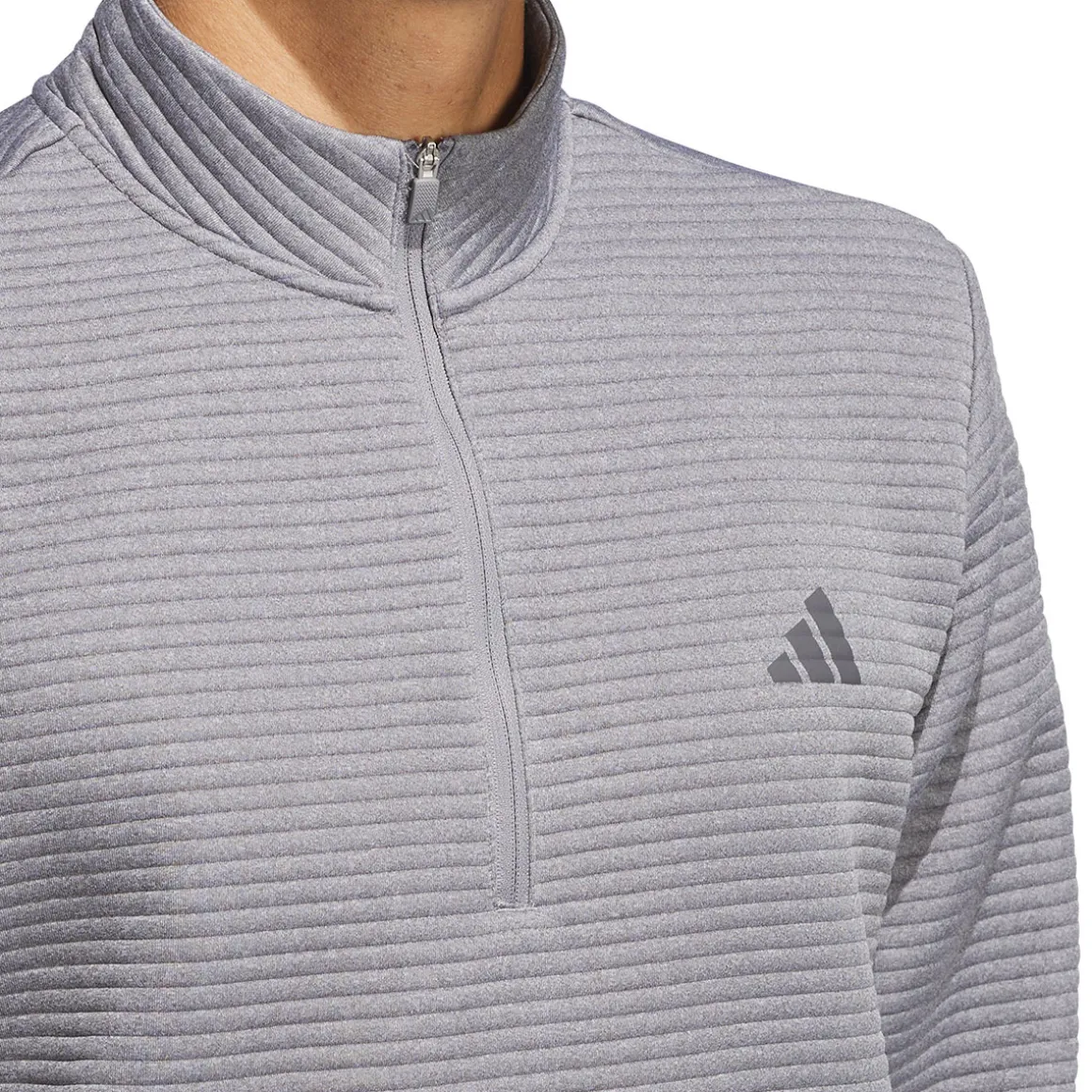 adidas_mens_dwr_textured__7.webp adidas Men's DWR Textured Quarter Zip Golf Mid Layer