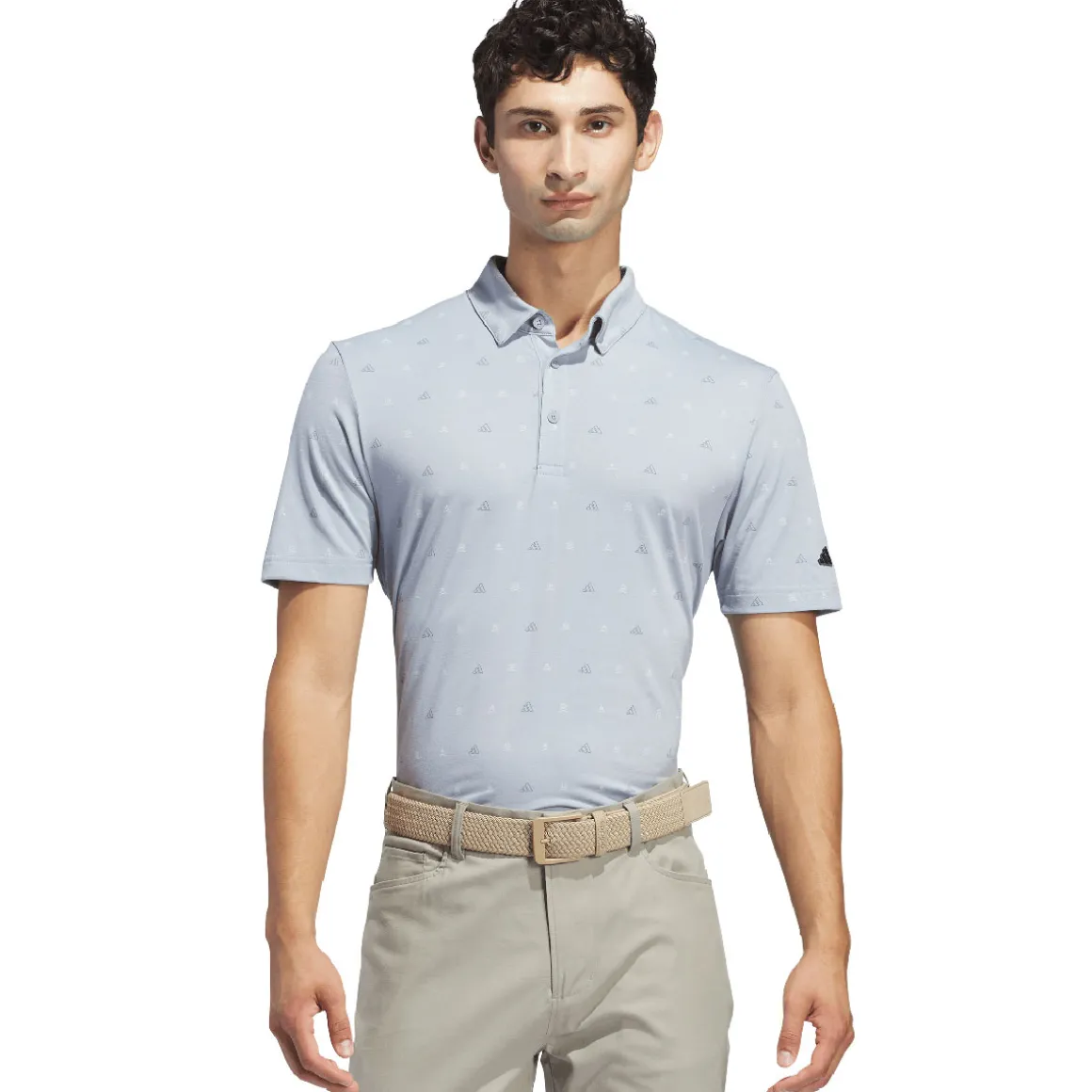 adidas Men's Go-To Print Golf Polo Shirt