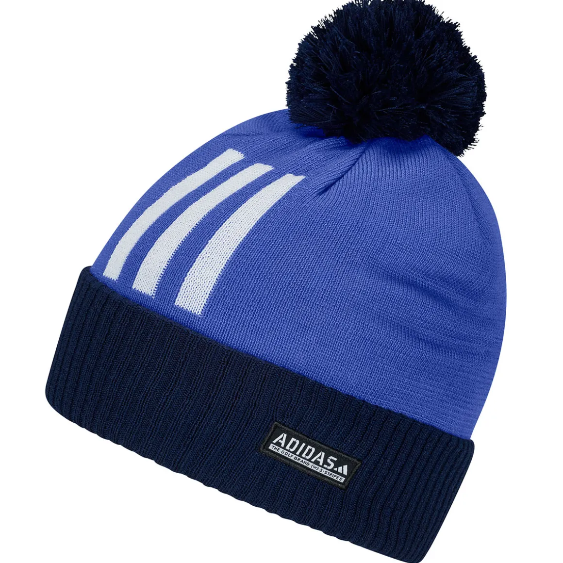 adidas Men's Three Stripe Pom Golf Beanie