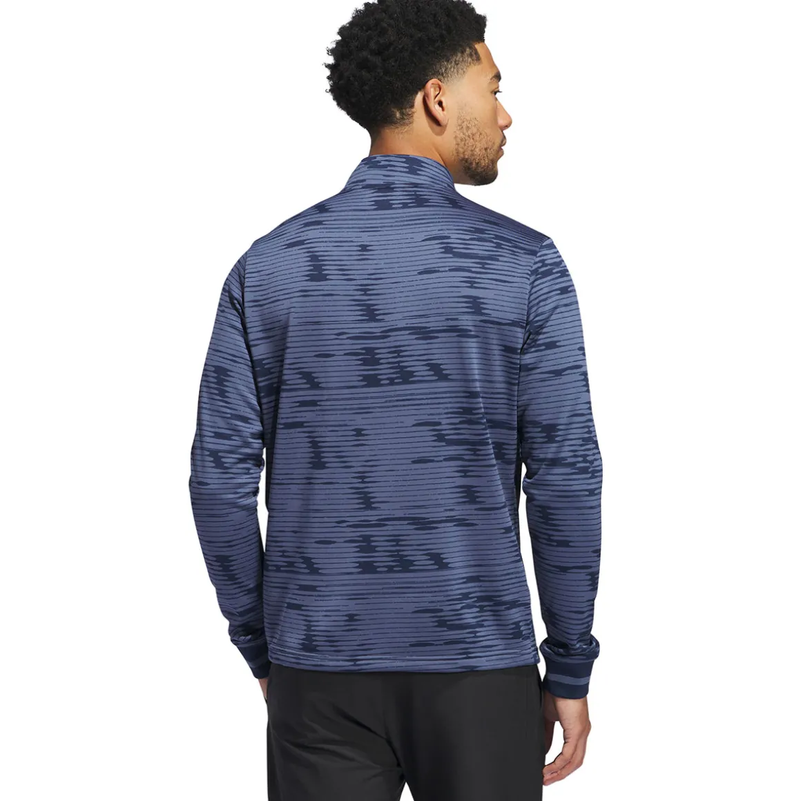 adidas Men's Ultimate365 Linear Stripe Quarter Zip Golf Mid Layer