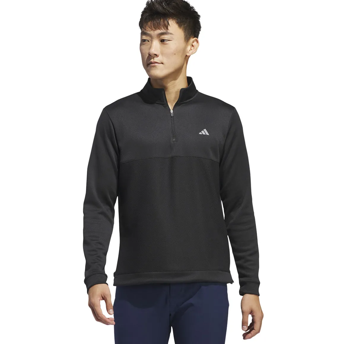 adidas Men's Ultimate365 Textured Quarter Zip Golf Mid Layer