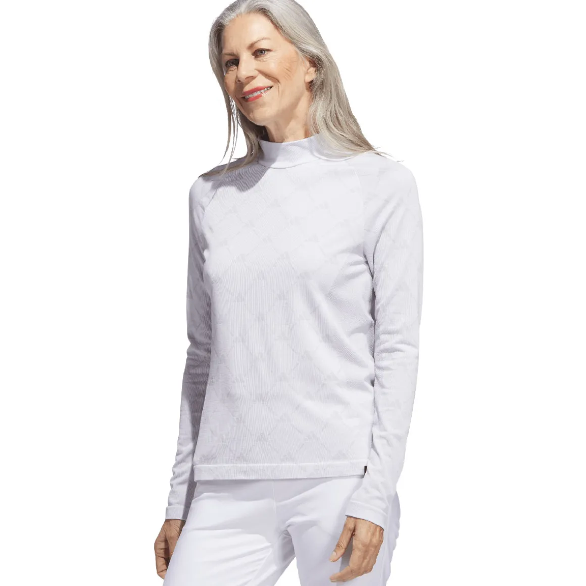 adidas Ultimate365 Tour Monogram Mock Neck Long Sleeve Golf Base Layer
