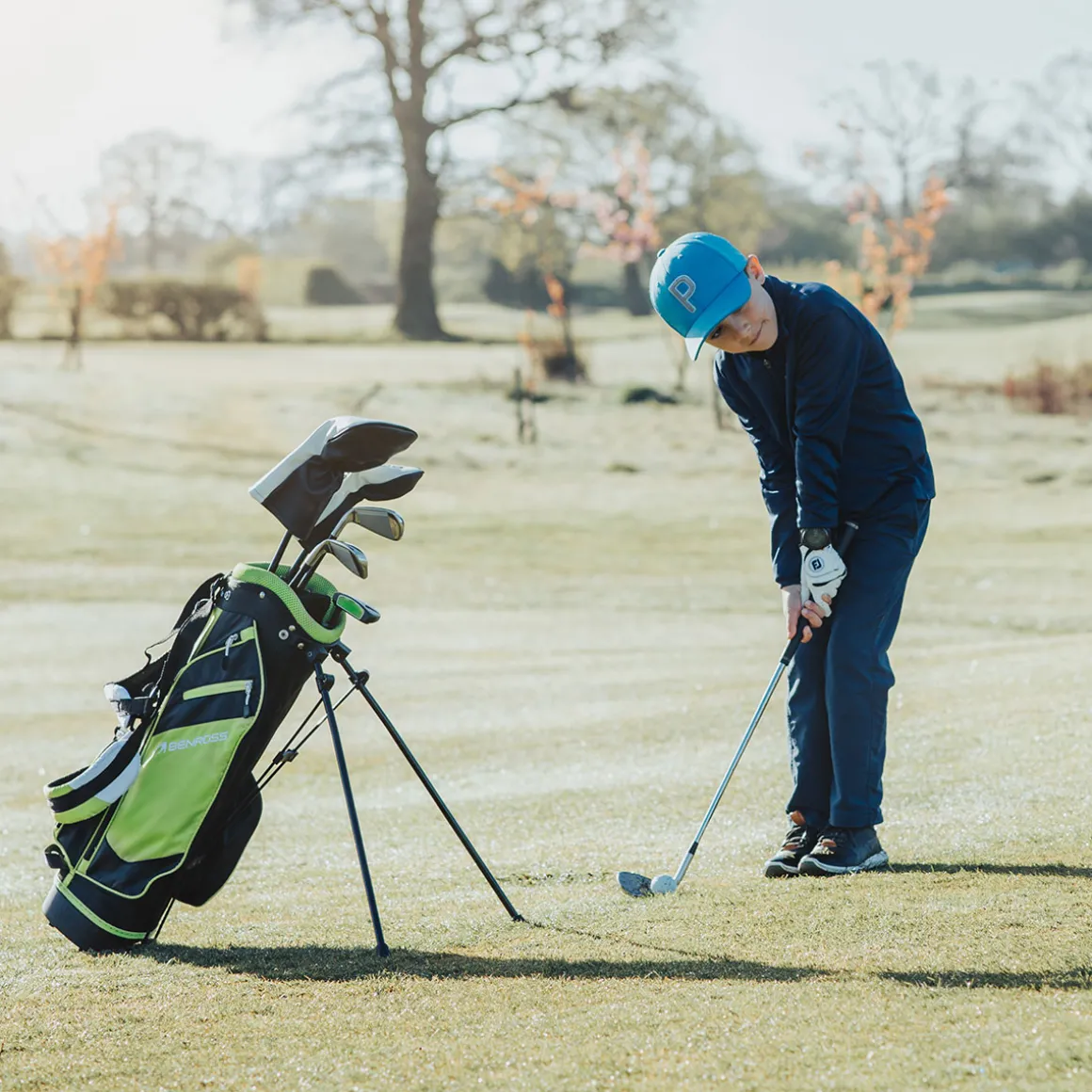 benross_junior_aero_green_7.webp Benross Junior Aero Green 49 - 55" Single Graphite Golf Iron