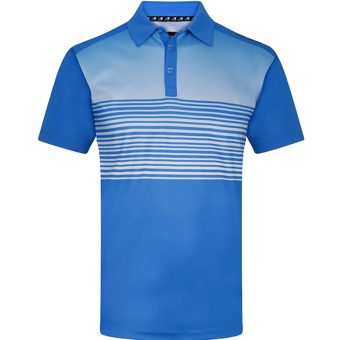 Benross Men's Fade Stripe Stretch Golf Polo Shirt