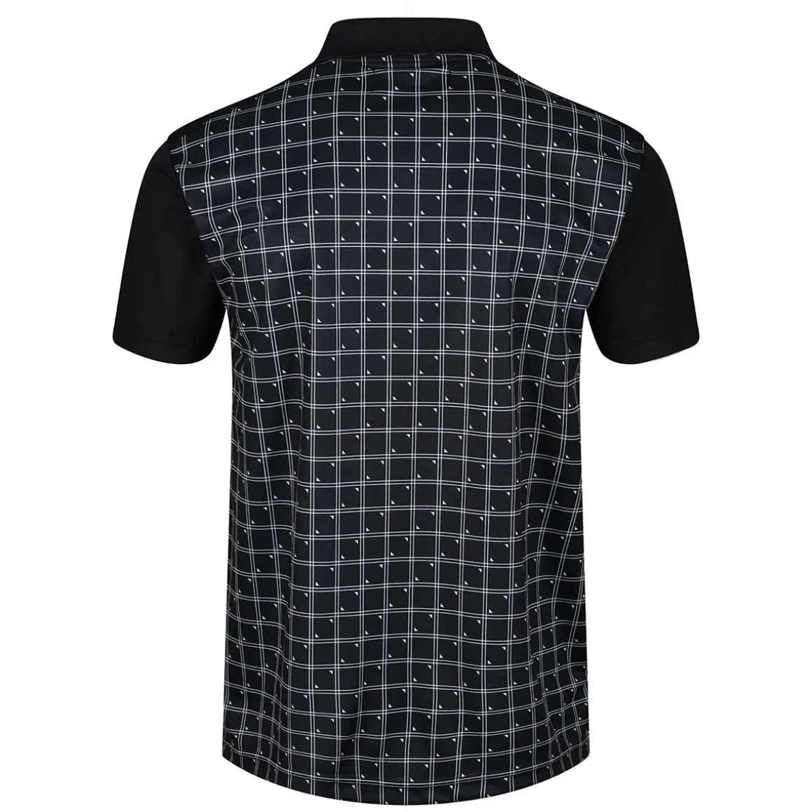 Benross Men's Grid Print Golf Polo Shirt