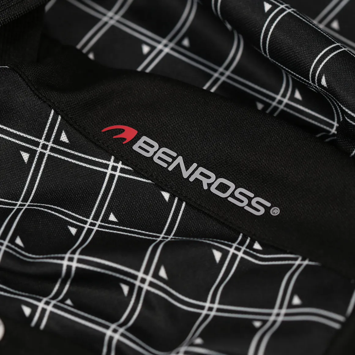 benross_mens_grid_print_g_3.webp Benross Men's Grid Print Golf Polo Shirt
