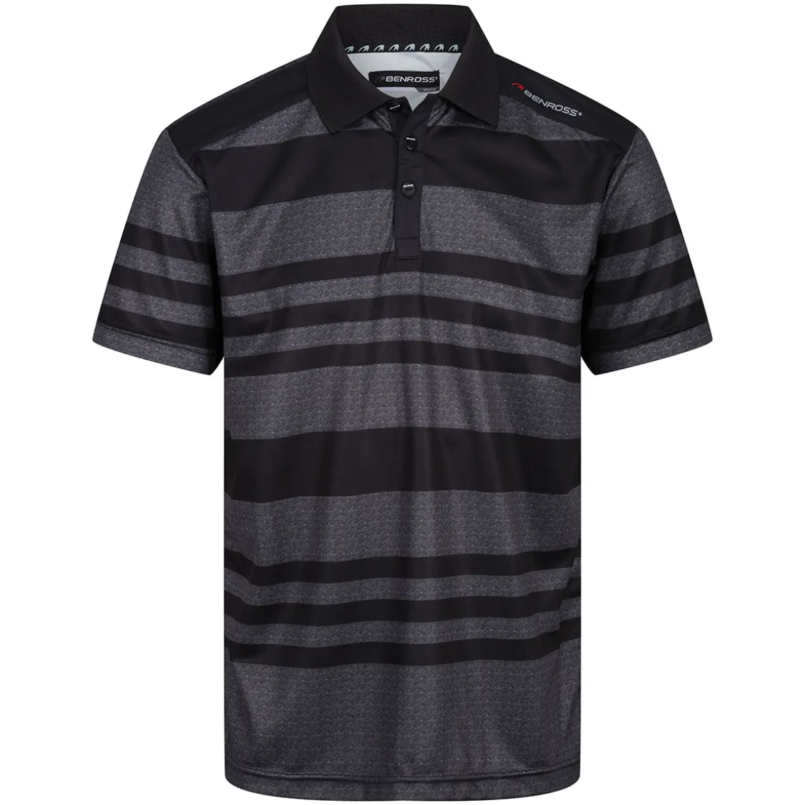 benross_mens_marl_stripe__4-1.webp Benross Men's Marl Stripe Stretch Golf Polo Shirt