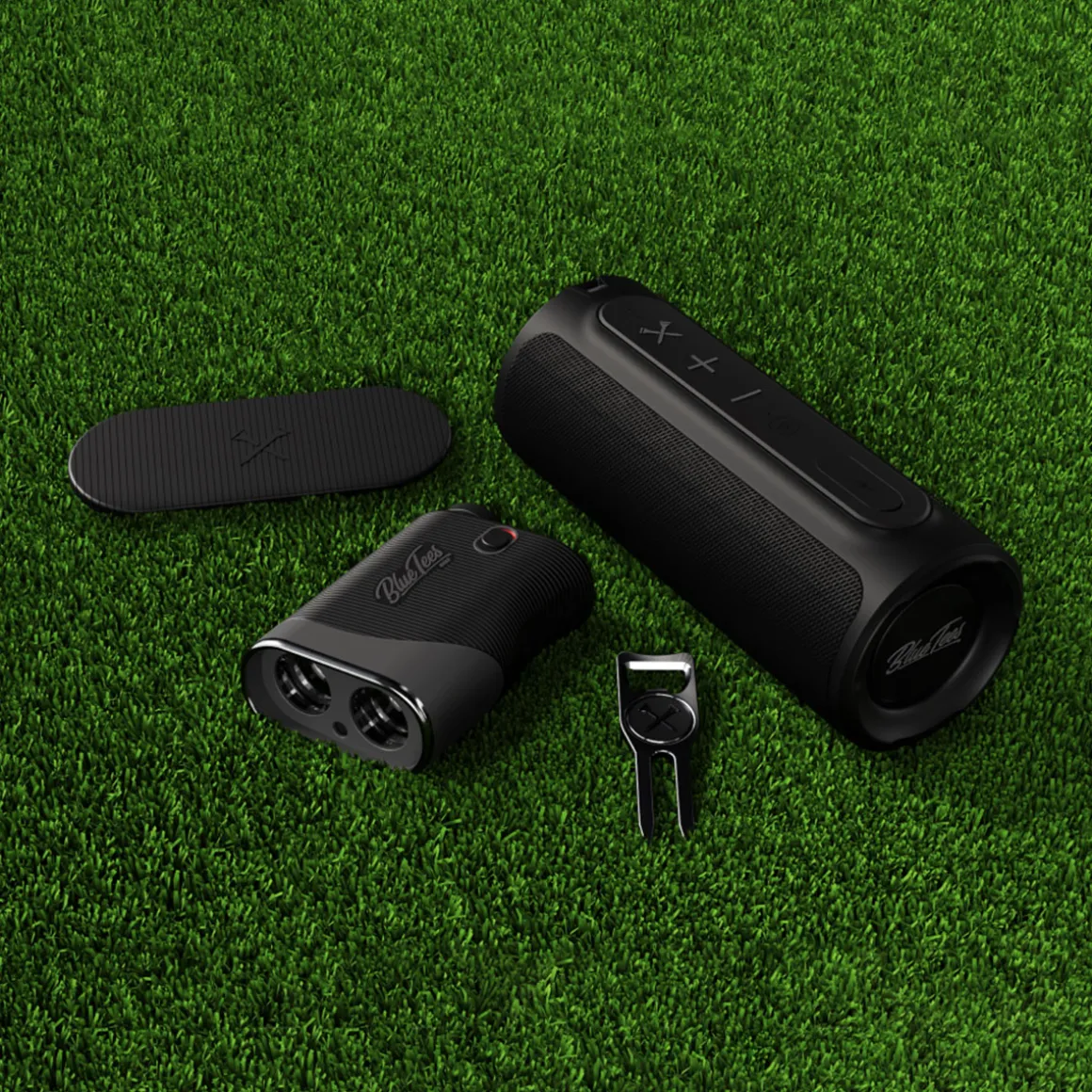 blue_tees_rangefinder_amp_4.webp Blue Tees Rangefinder & Speaker Golf Player Pack