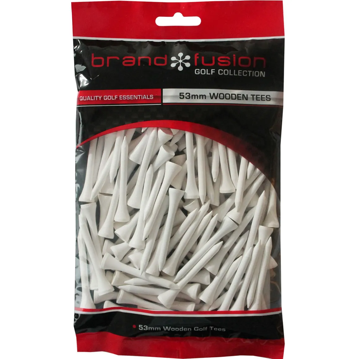 Brand Fusion Wooden Golf Tees 53mm - 125 Pack
