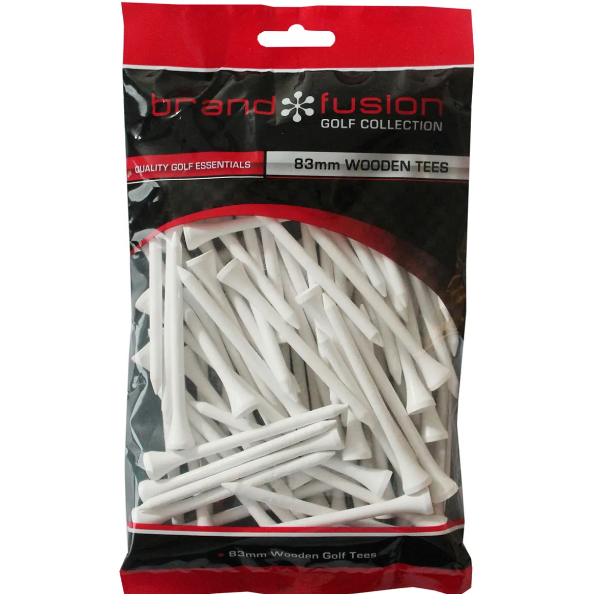 Brand Fusion Wooden Golf Tees 83mm - 80 Pack