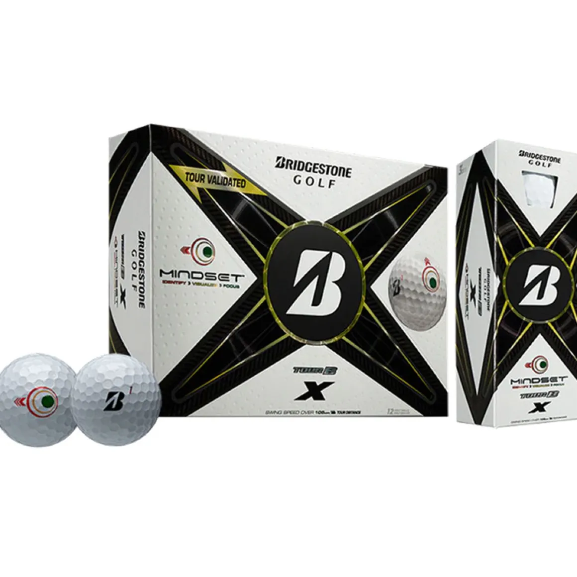 Bridgestone Tour B X Mindset 12 Golf Ball Pack