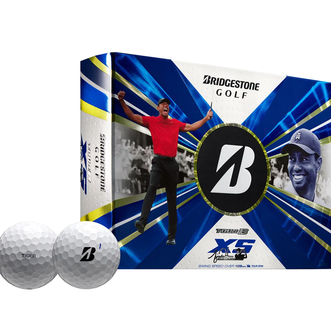 Bridgestone Tour B XS Tiger Woods 12 Golf Ball Pack