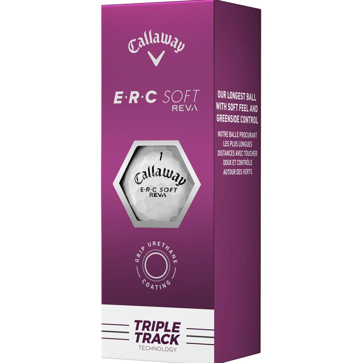 Callaway Ladies E.R.C Soft REVA Triple Track 12 Golf Ball Pack