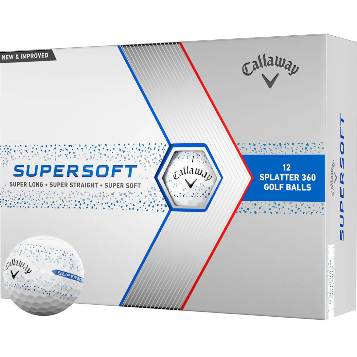 Callaway Supersoft Splatter 12 Golf Ball Pack