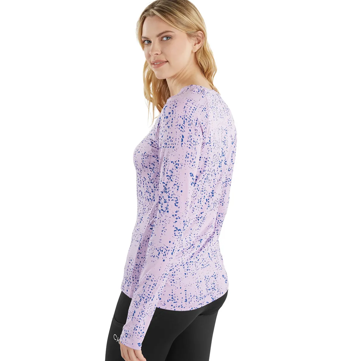 Calvin Klein Ladies Pebble Long Sleeve Golf T-Shirt