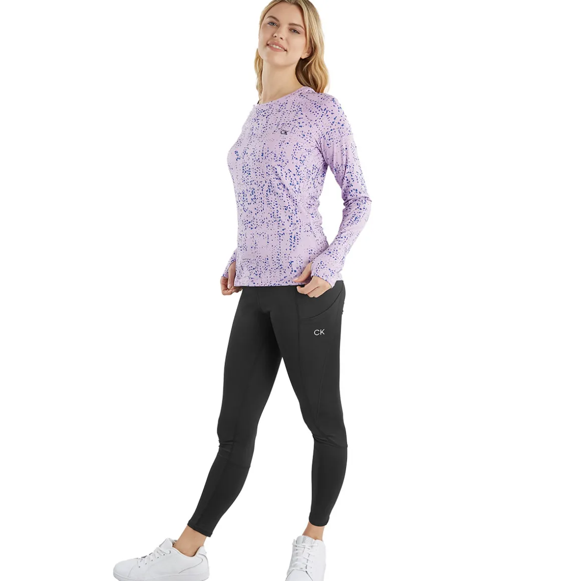 calvin_klein_ladies_pebbl_3.webp Calvin Klein Ladies Pebble Long Sleeve Golf T-Shirt