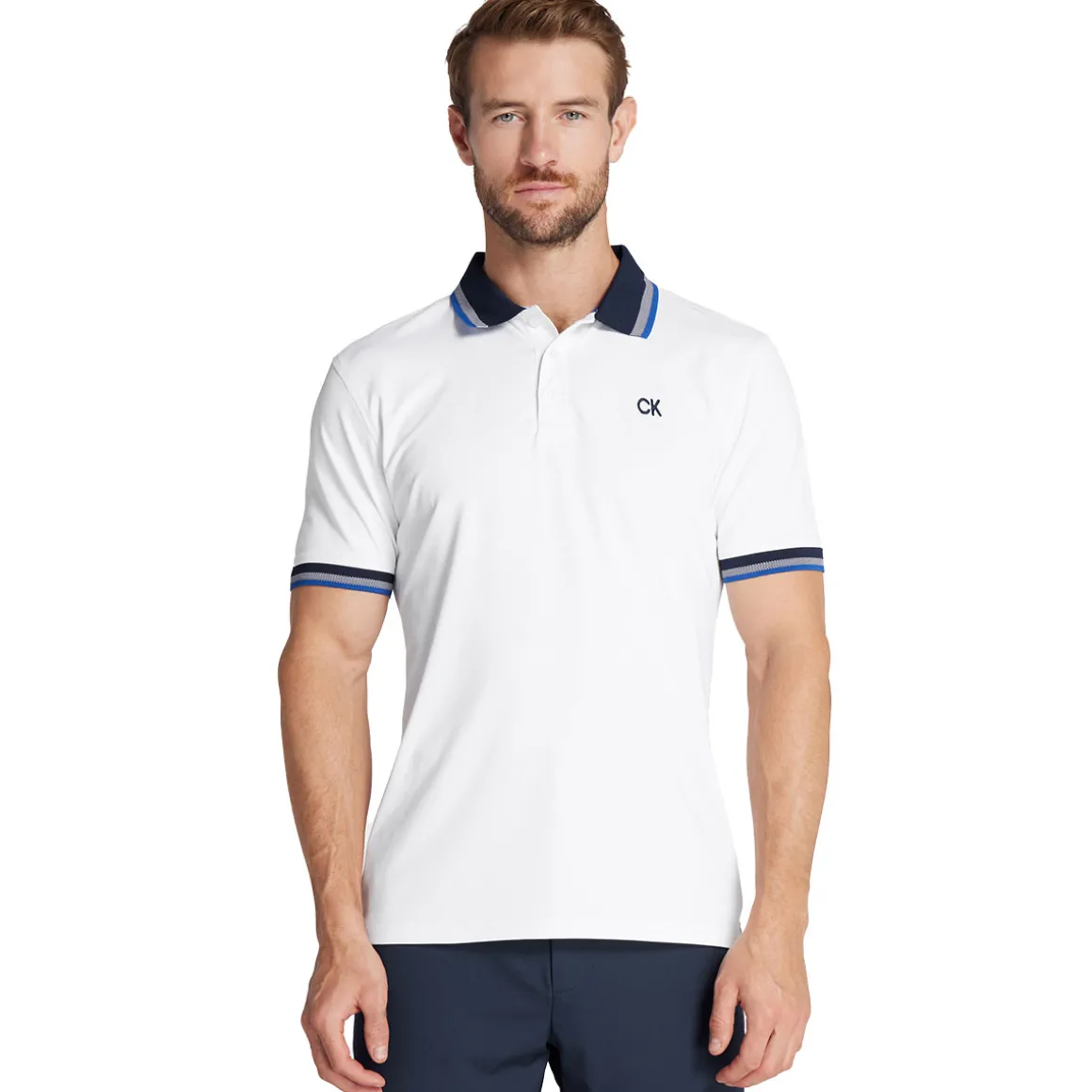 Calvin Klein Men's Tech Jersey Golf Polo Shirt