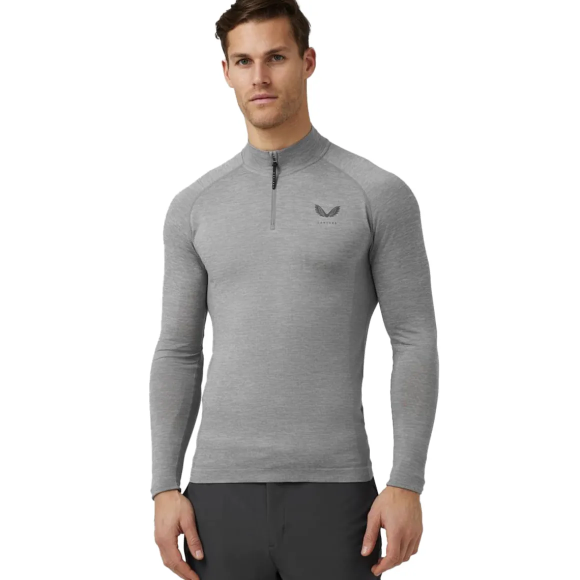Castore Men's Body Mapped Quarter Zip Golf Midlayer