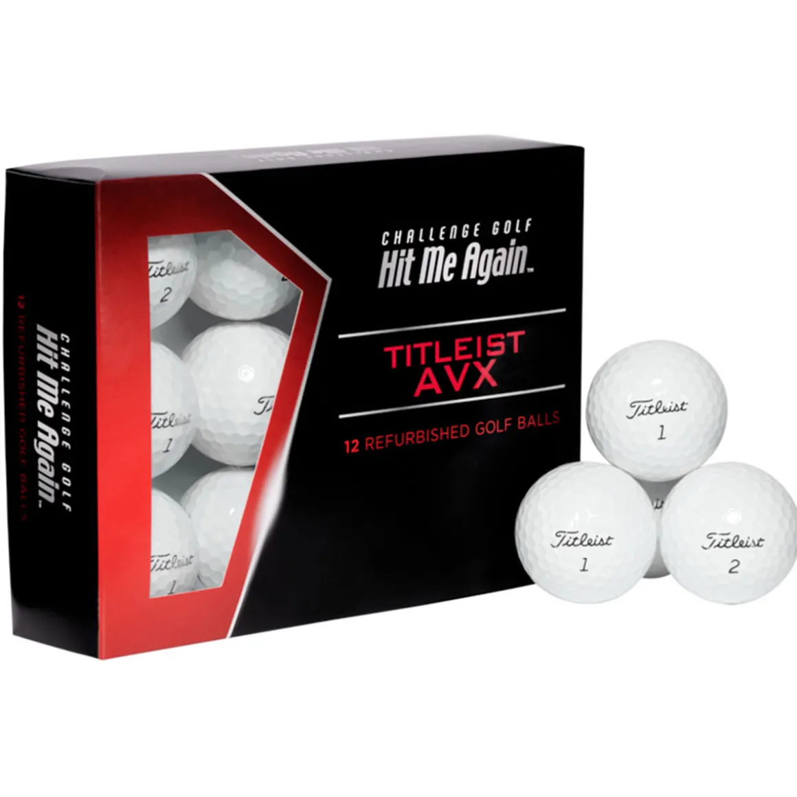 challenge_golf_titleist_a_2.webp Challenge Golf Titleist AVX Refurbished 12 Golf Ball Pack