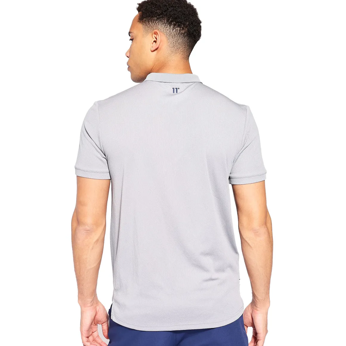 11 Degrees Men's Taped Zip Golf Polo Shirt