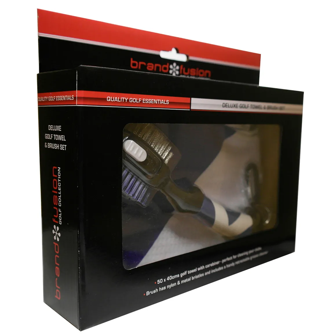 Deluxe Towel & Brush Golf Cleaning Set