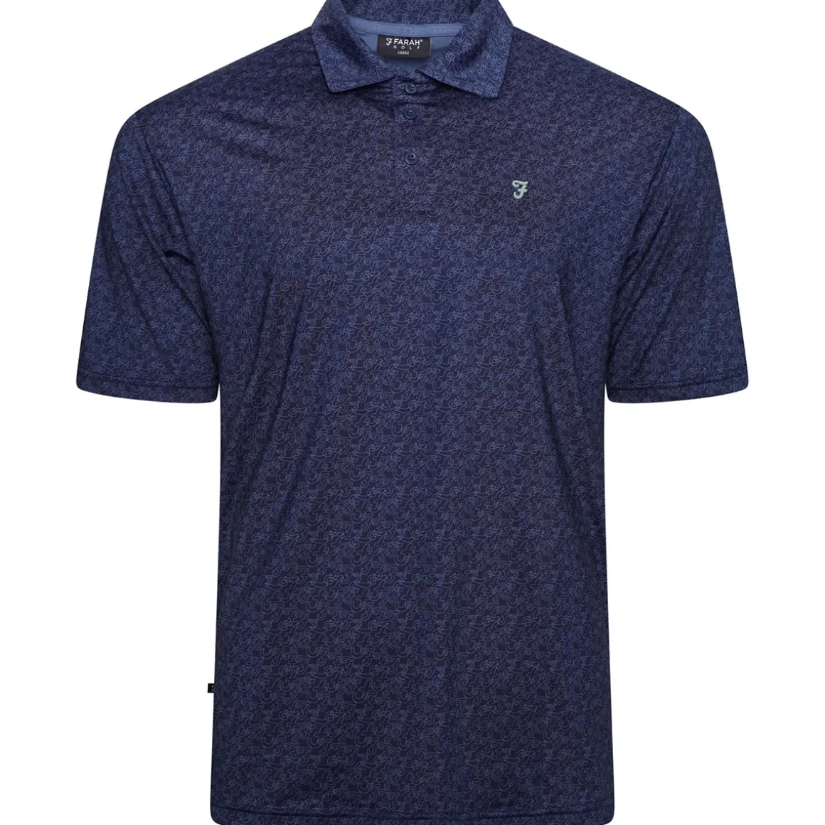 Farah Men's Durant All-Over Print Golf Polo Shirt