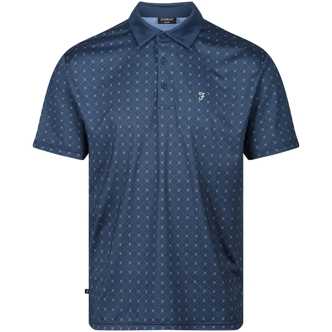 Farah Men's Newark AOP Golf Polo Shirt