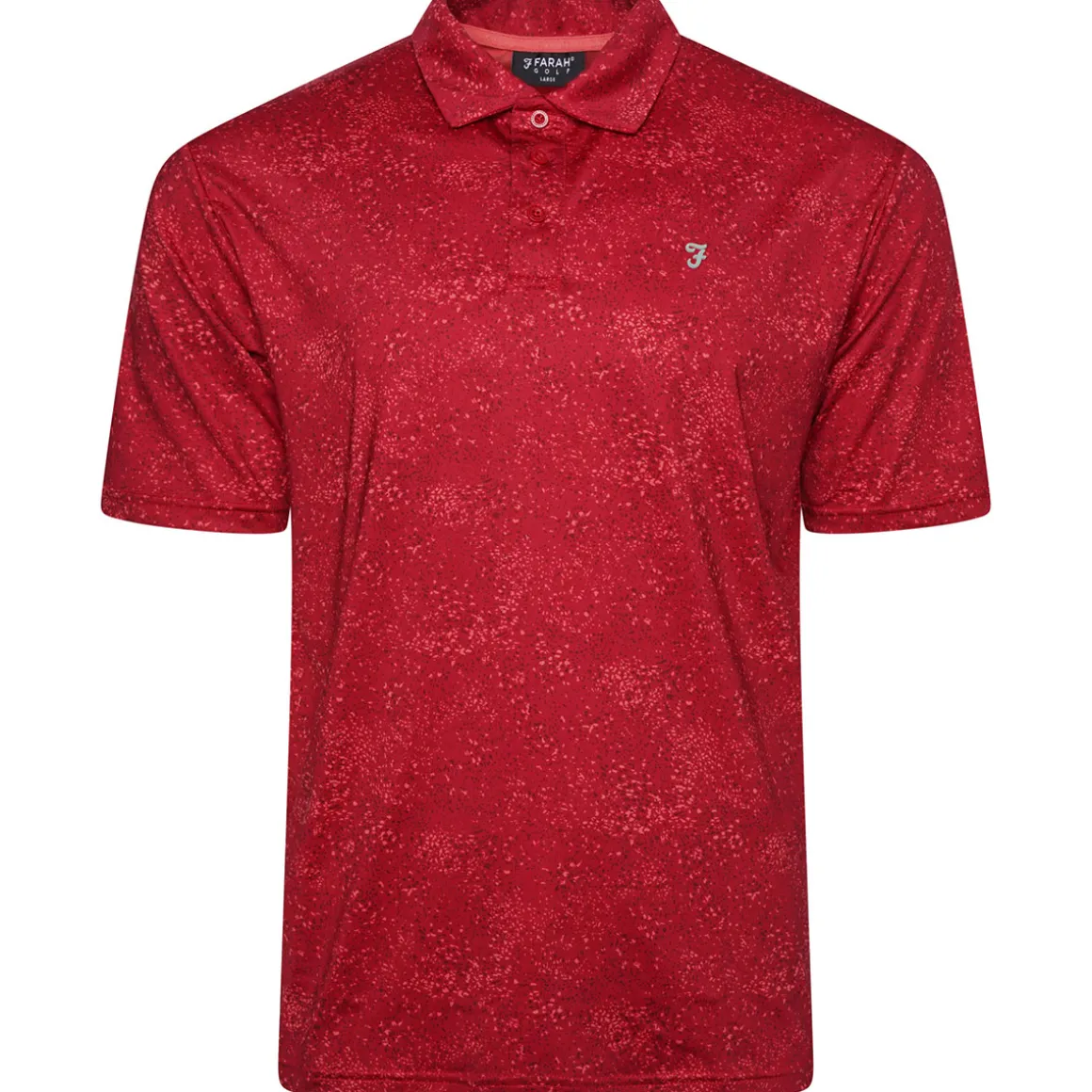 Farah Men's Starkey All-Over Print Golf Polo Shirt