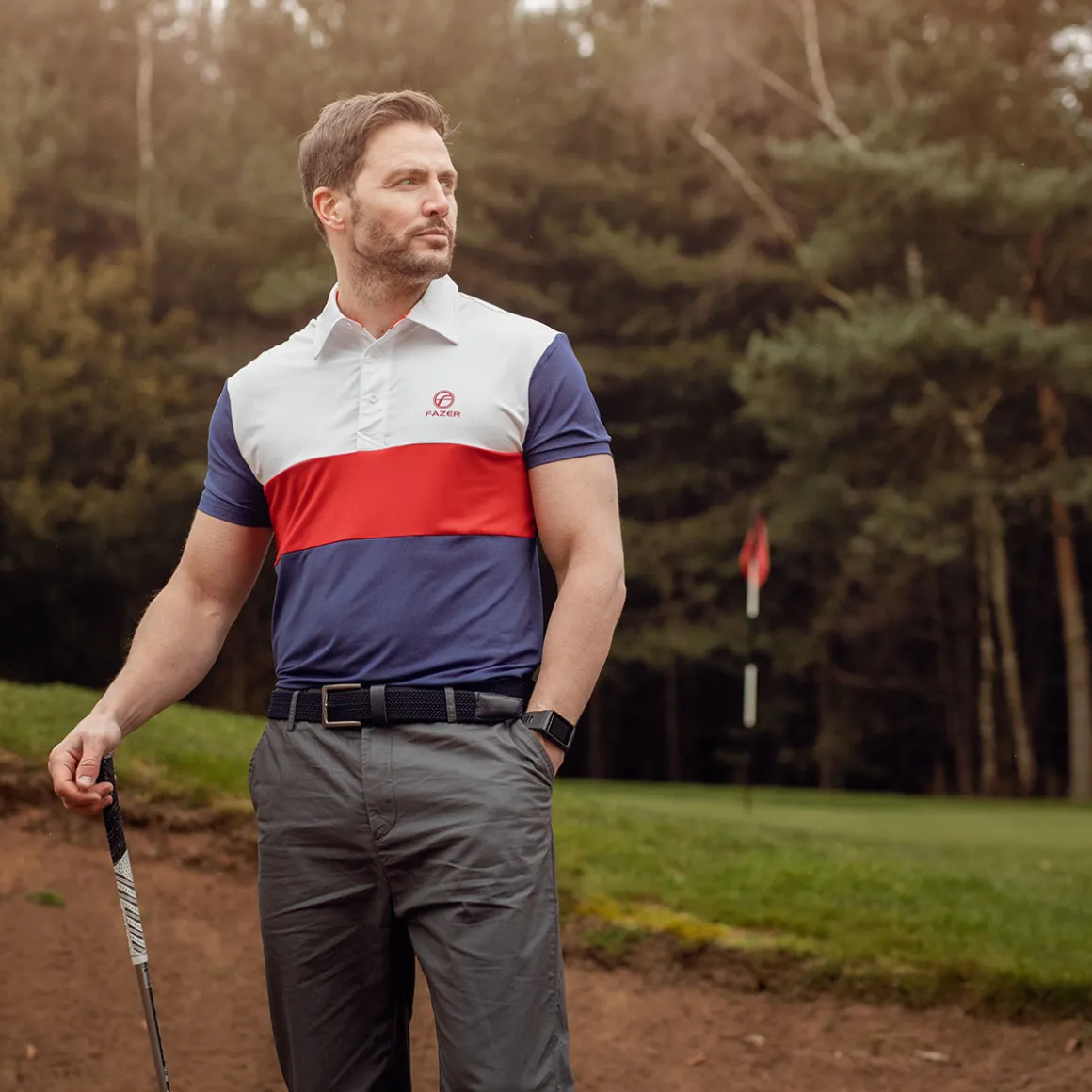 fazer_mens_batter_colour__2.webp Fazer Men's Batter Colour Golf Polo Shirt