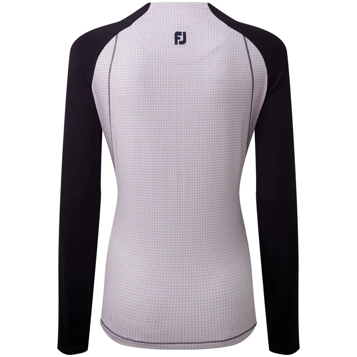 footjoy_ladies_houndstoot_4.webp FootJoy Ladies Houndstooth Printed Full Zip Golf Mid Layer