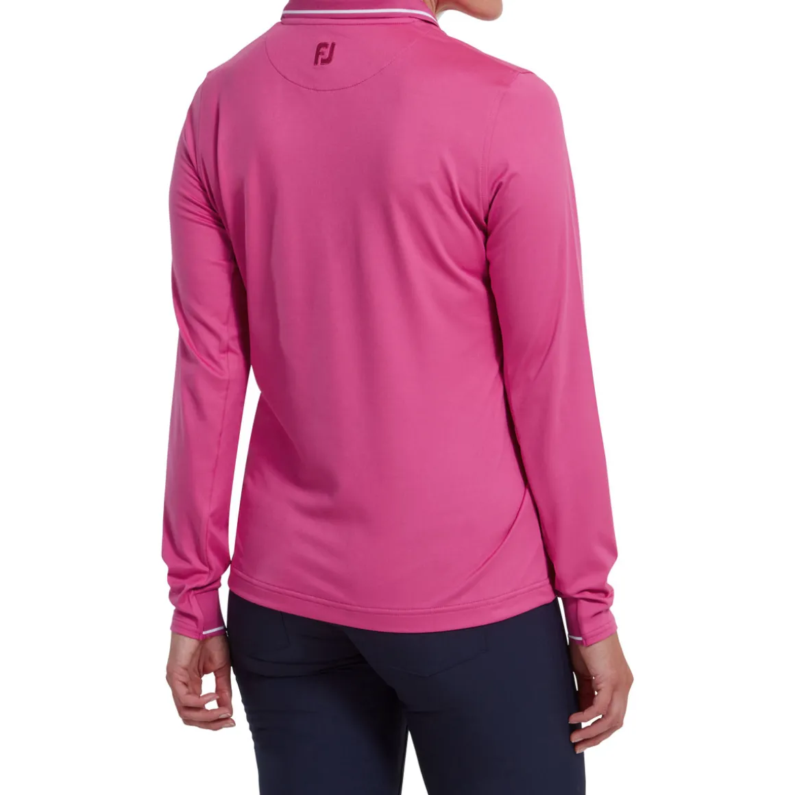 FootJoy Ladies Thermal Solid Long Sleeve Golf Polo Shirt