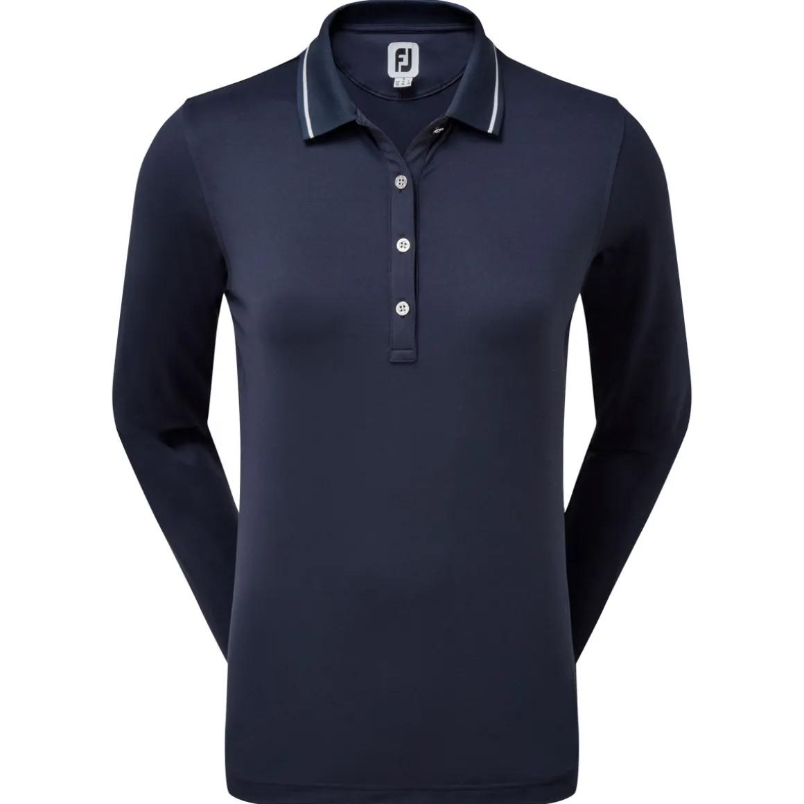 footjoy_ladies_thermal_so_8.webp FootJoy Ladies Thermal Solid Long Sleeve Golf Polo Shirt