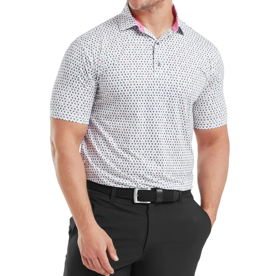 footjoy_mens_flying_wasp__5-1.webp FootJoy Men's Flying Wasp Print Lisle Golf Polo Shirt