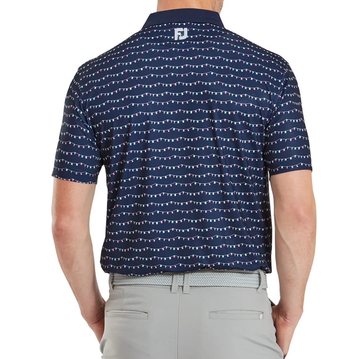 FootJoy Men's Golf Course Doodle Pique Golf Polo Shirt