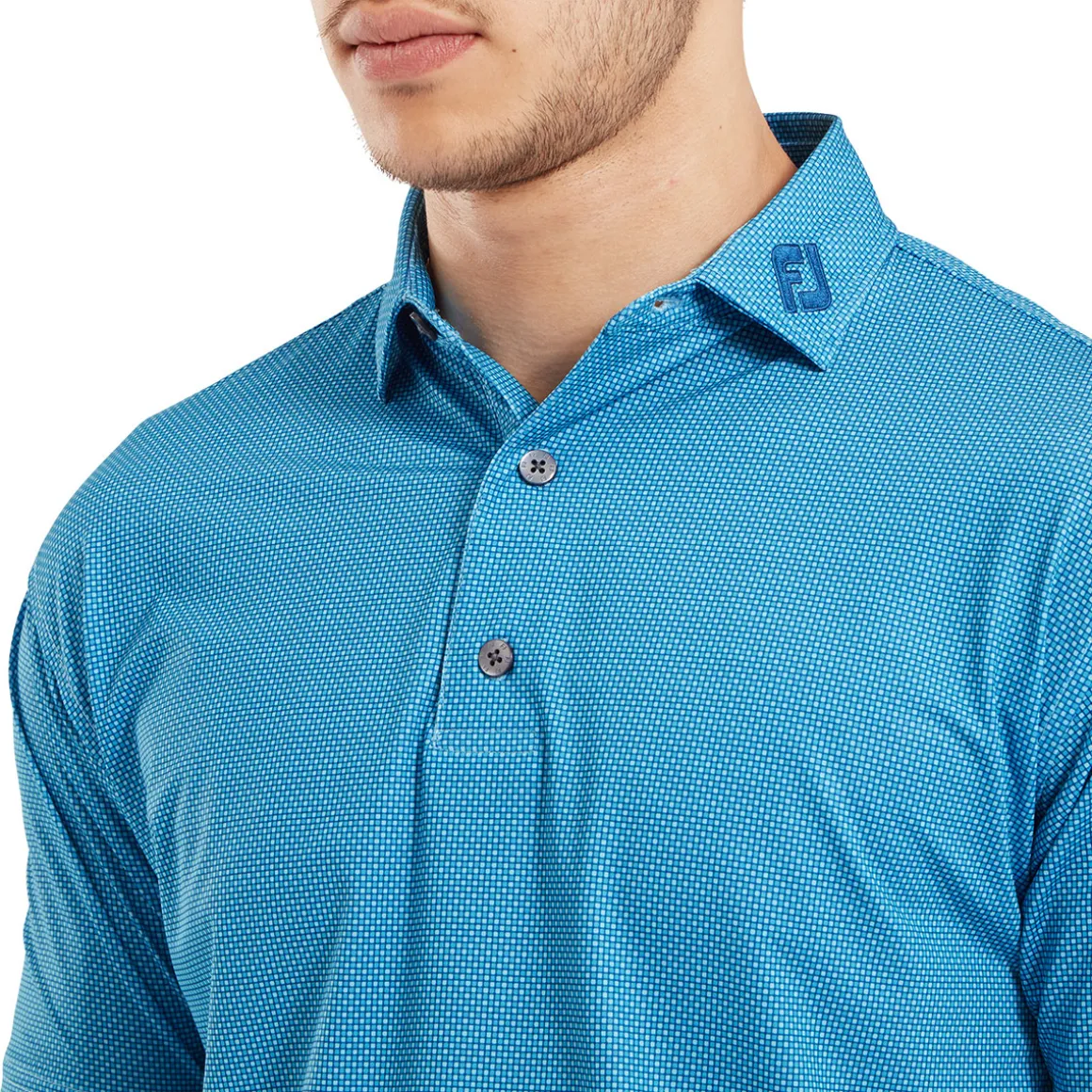footjoy_mens_octagon_prin_2-1.webp FootJoy Men's Octagon Print Lisle Golf Polo Shirt