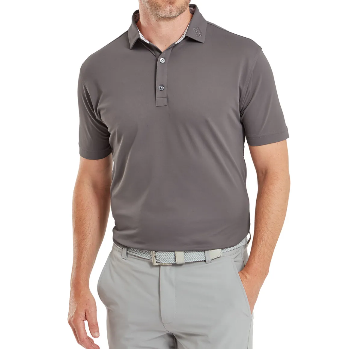 FootJoy Men's Primrose Trim Pique Golf Polo Shirt