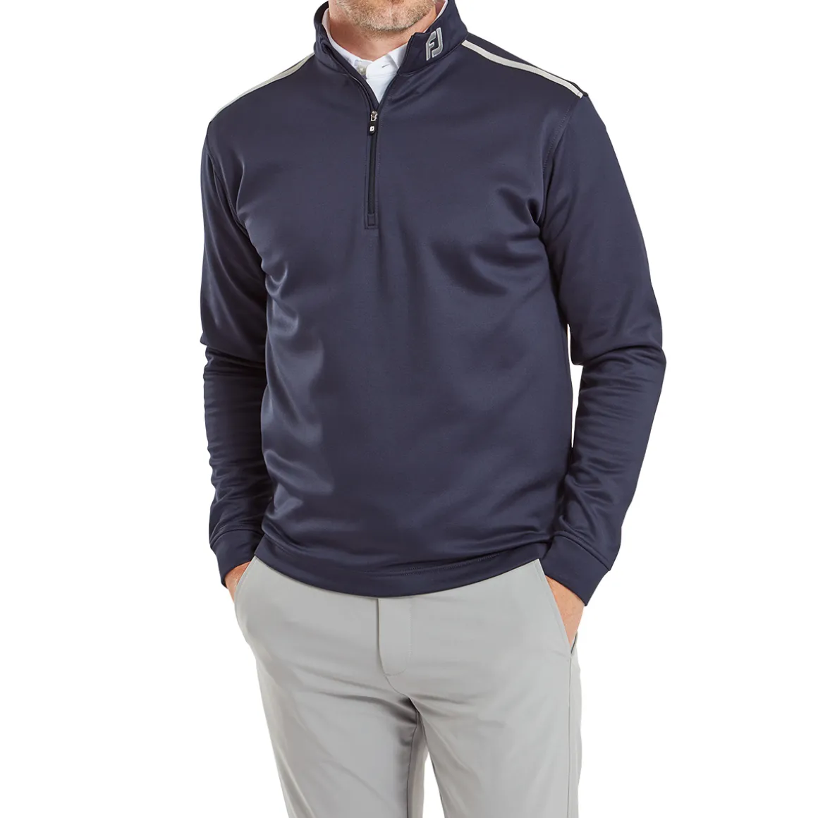 FootJoy Men's Solid Chill-Out Half Zip Golf Midlayer